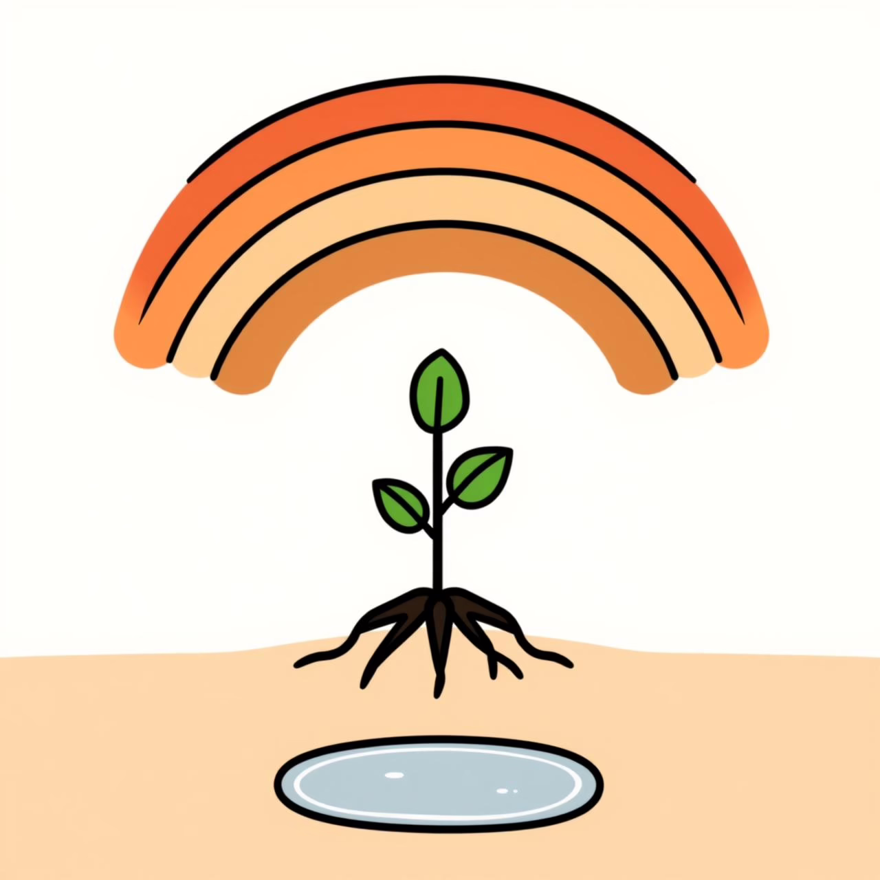 Parent and child walking through park under overcast skies, finding joy in simple moments