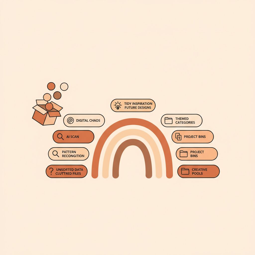 AI元数据助手：家庭数字管理示意图