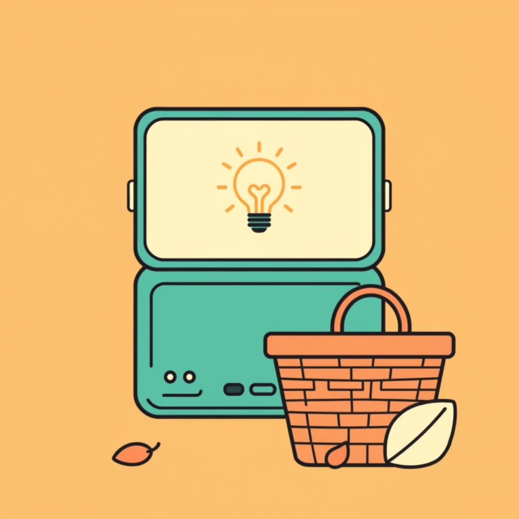 Father and daughter laughing while using tablet in park