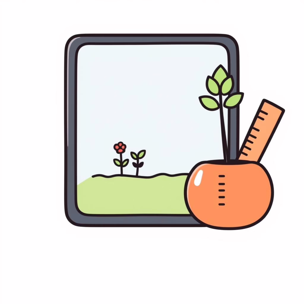 Familia usando tableta para identificar plantas en el parque