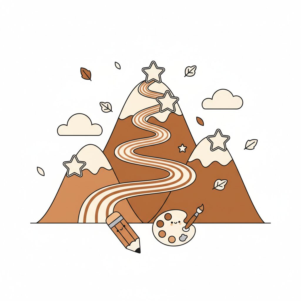 母亲与孩子在星空下对话