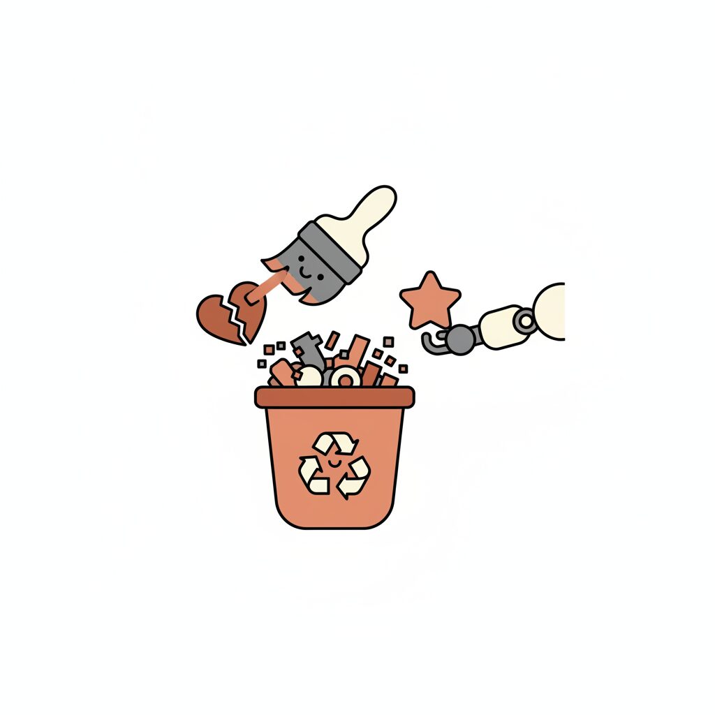 AI生成logo与人类设计师修改对比