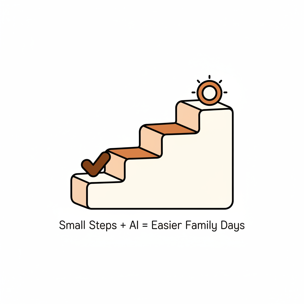 calendar with clock surrounded by family activity icons