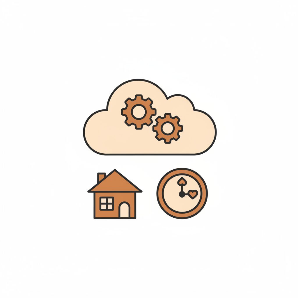 바쁜 부모가 AI 에이전트로 여유를 찾는 모습