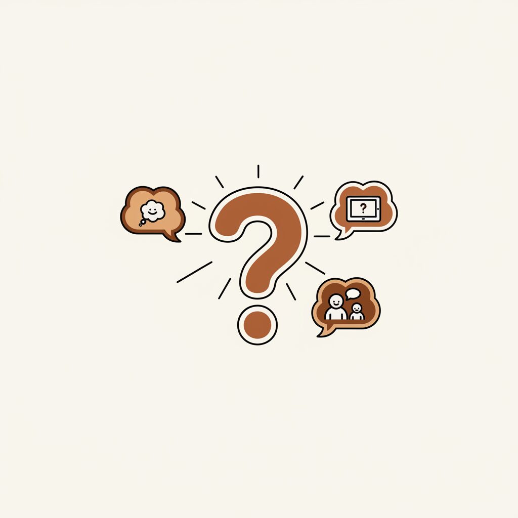 부모가 창밖을 바라보며 AI 라벨링에 대해 고민하는 모습