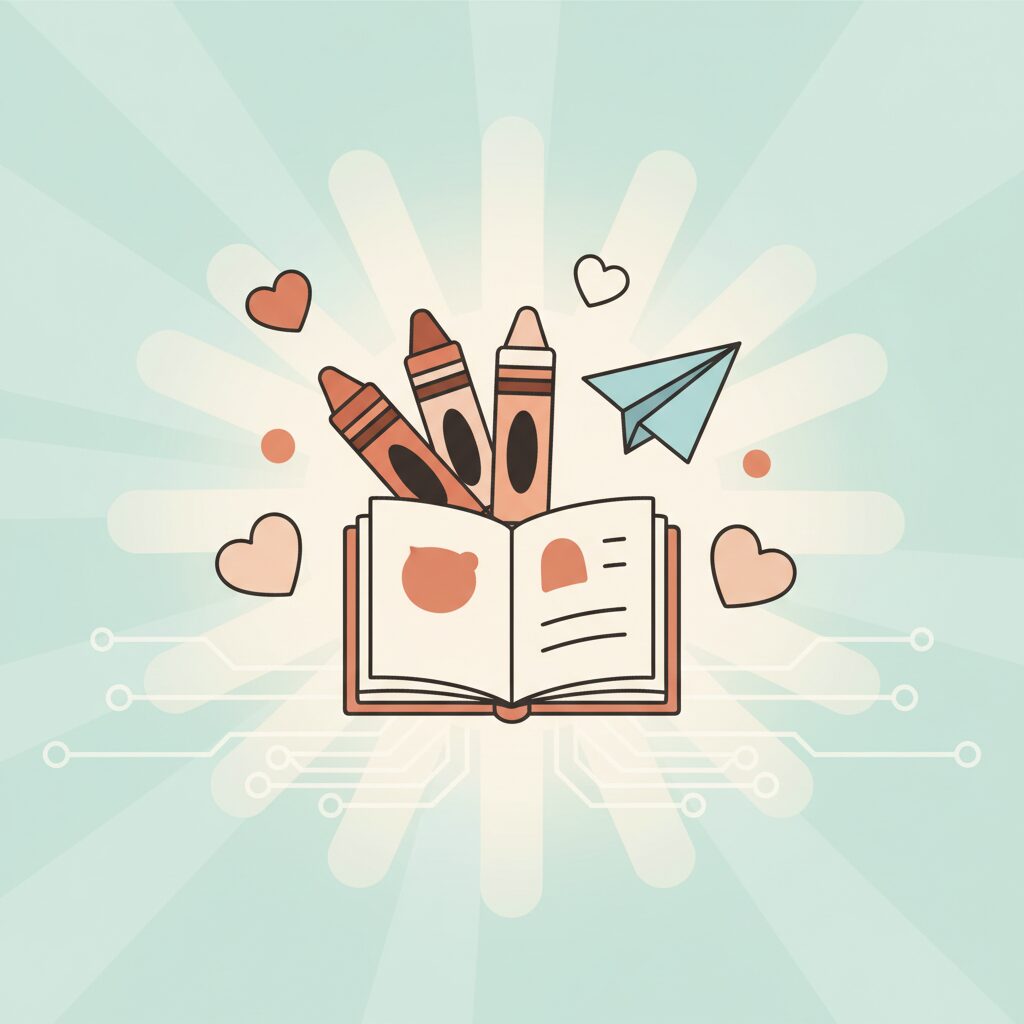 Enfant créatif avec un projet d'art