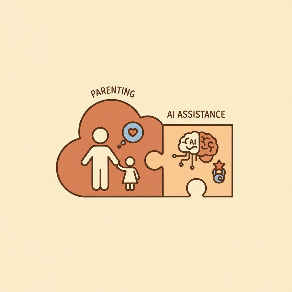 親子が一緒にアート活動をしている様子