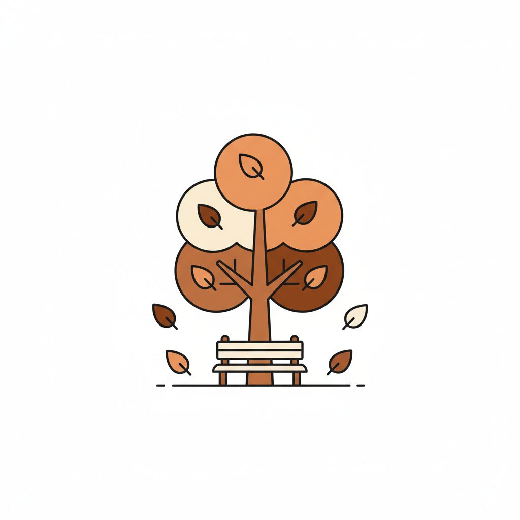 Familia disfrutando tiempo de calidad en el parque otoñal