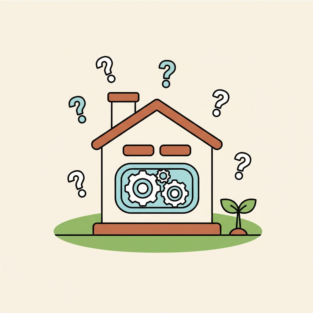 Niña creativa dibujando e inventando