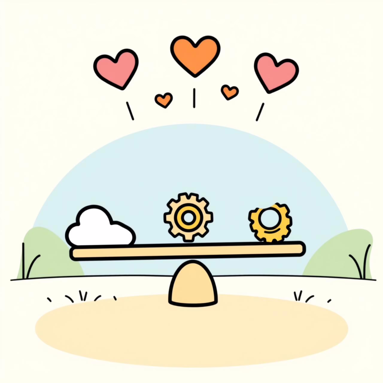 Family hiking in park with tech-enhanced playful exploration