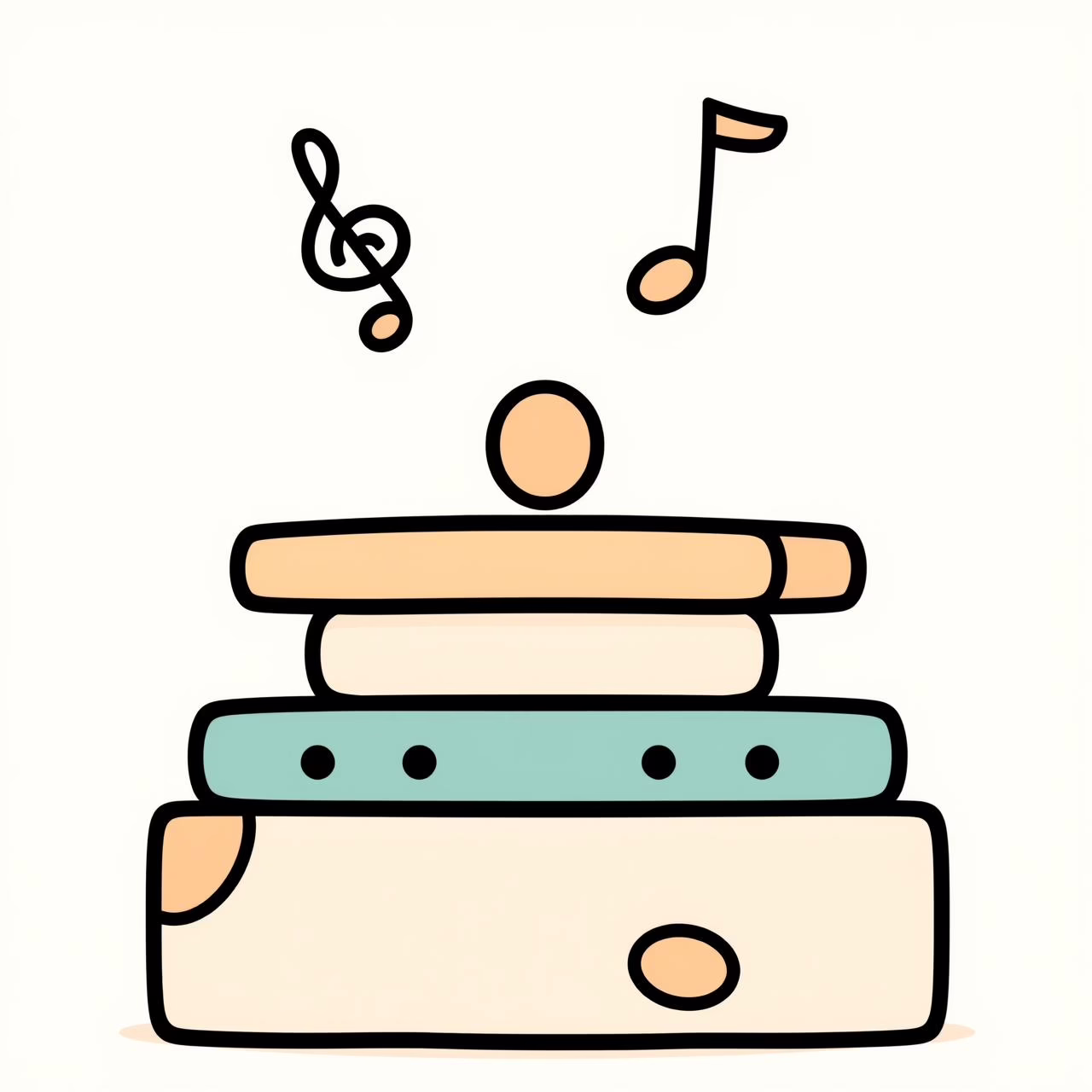 Parent and child listening to music together with joyful expressions