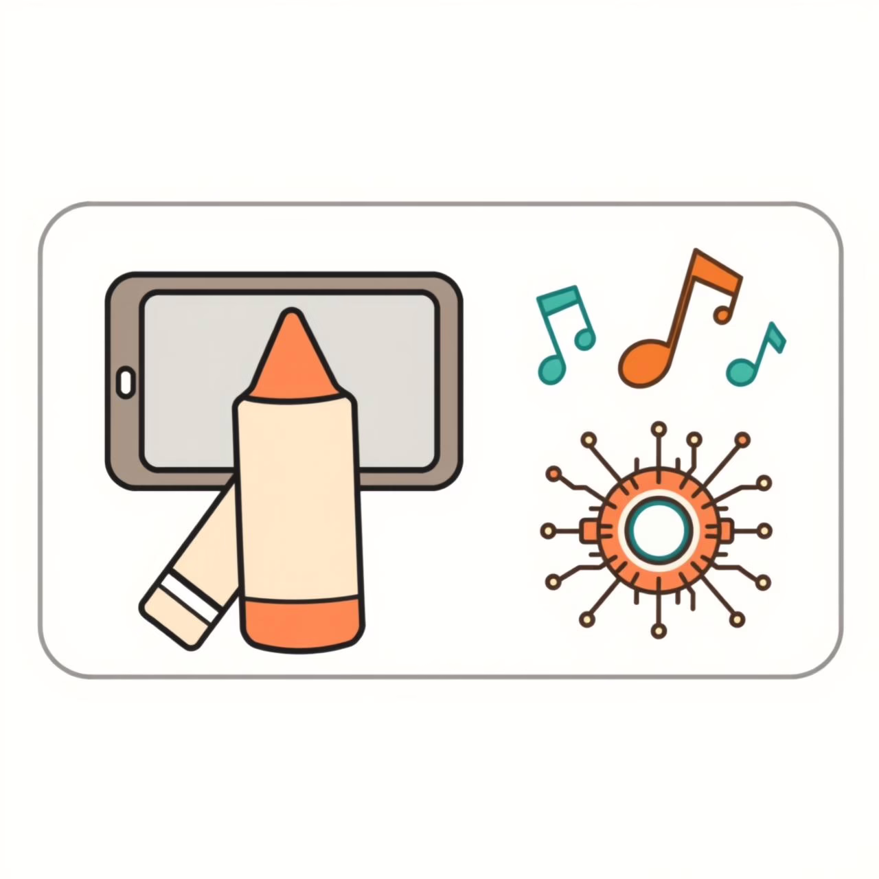 아이가 크레용으로 그림 그리며 새로운 색 발견하는 모습