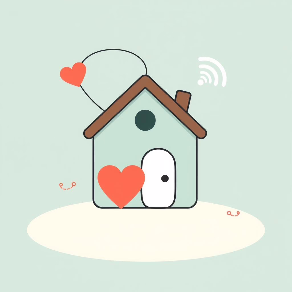 Criança interagindo com robô aspirador em ambiente doméstico