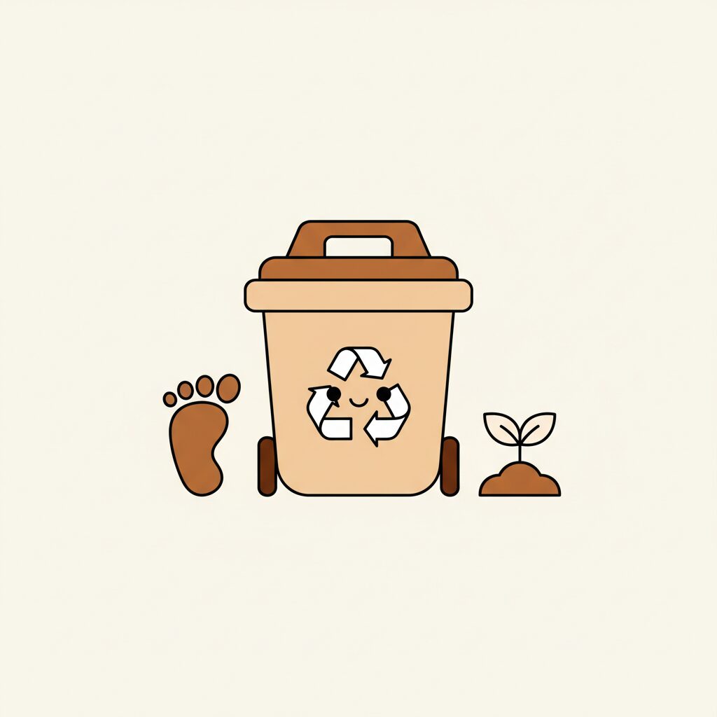 Family playing sustainability game in park