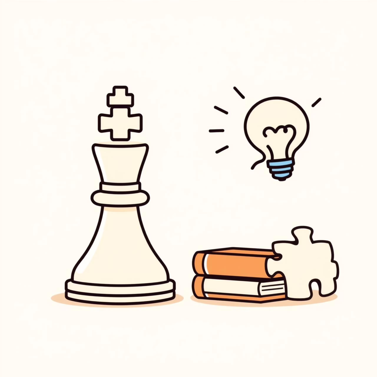 AIと人間の思考プロセスの比較図