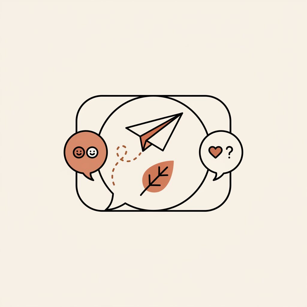 Familia conversando alrededor de la mesa durante la cena