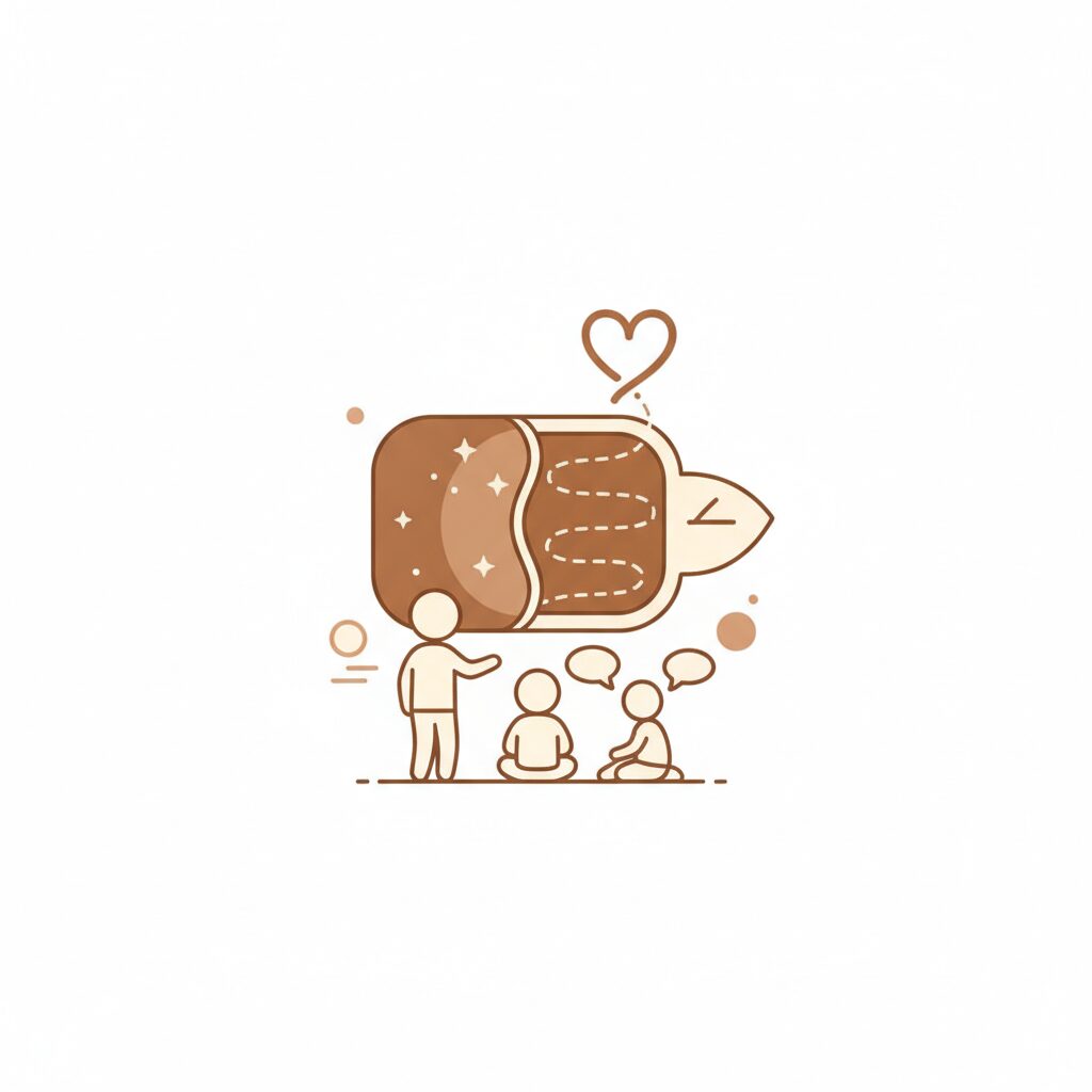 家庭围坐用平板电脑协作创作数字故事书