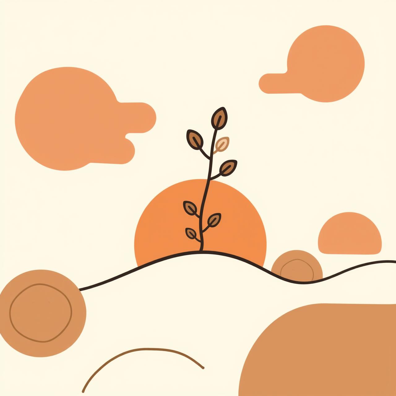 希望に満ちた家族の未来像、太陽の光を背景に