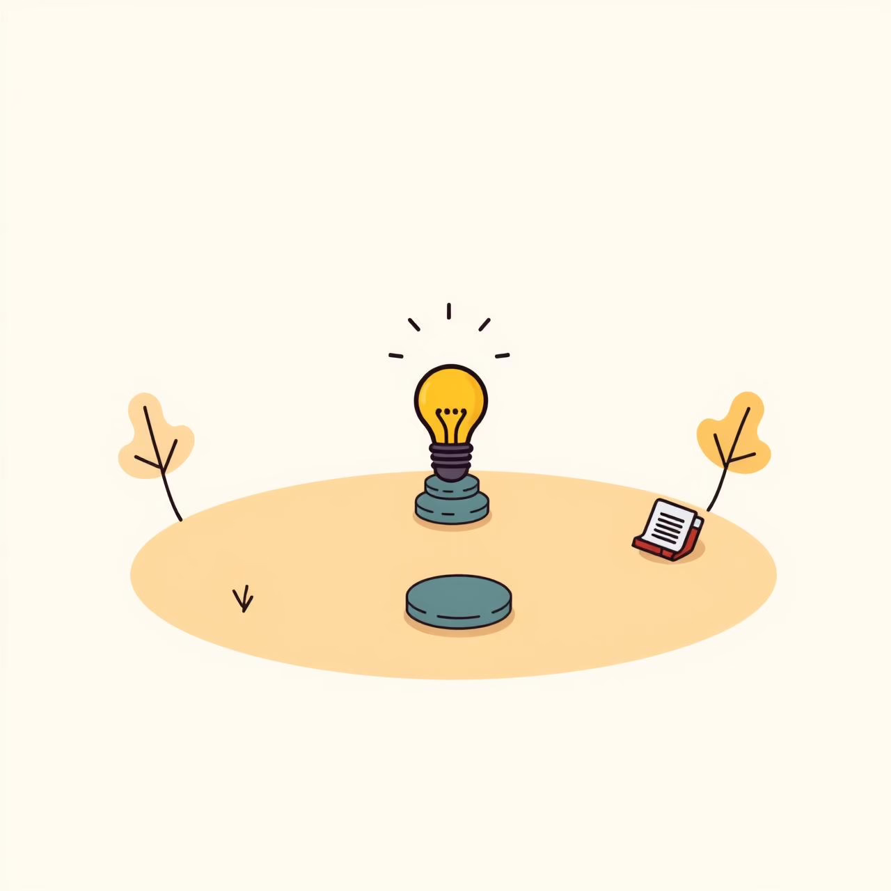 Bé gái đang vẽ những ý tưởng sáng tạo trên giấy