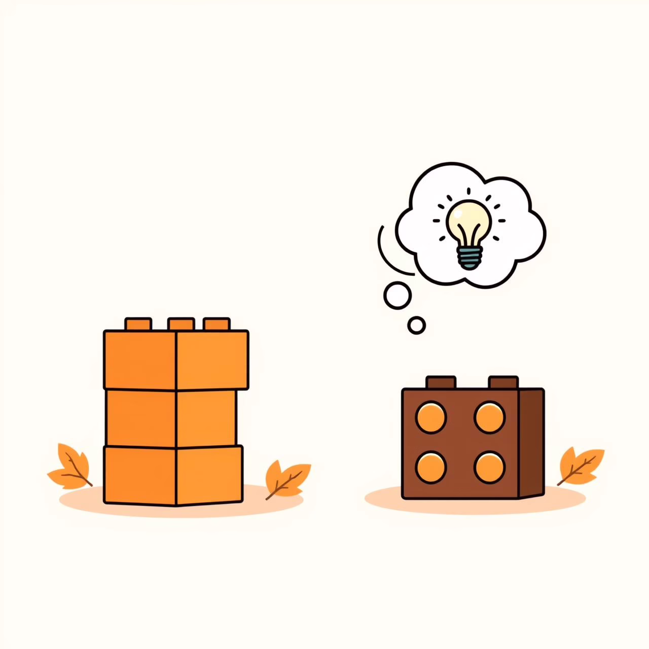 Bé gái châu Á đang tò mò lắp ráp mô hình Lego