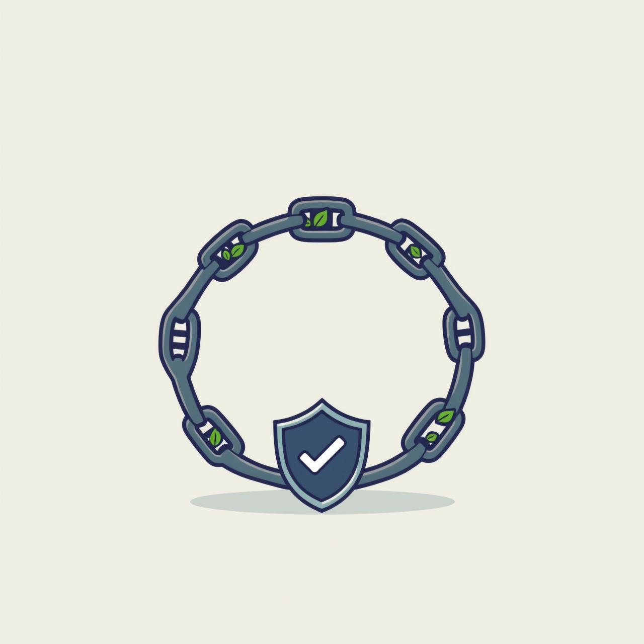 区块链技术架构与绿色地球结合示意图