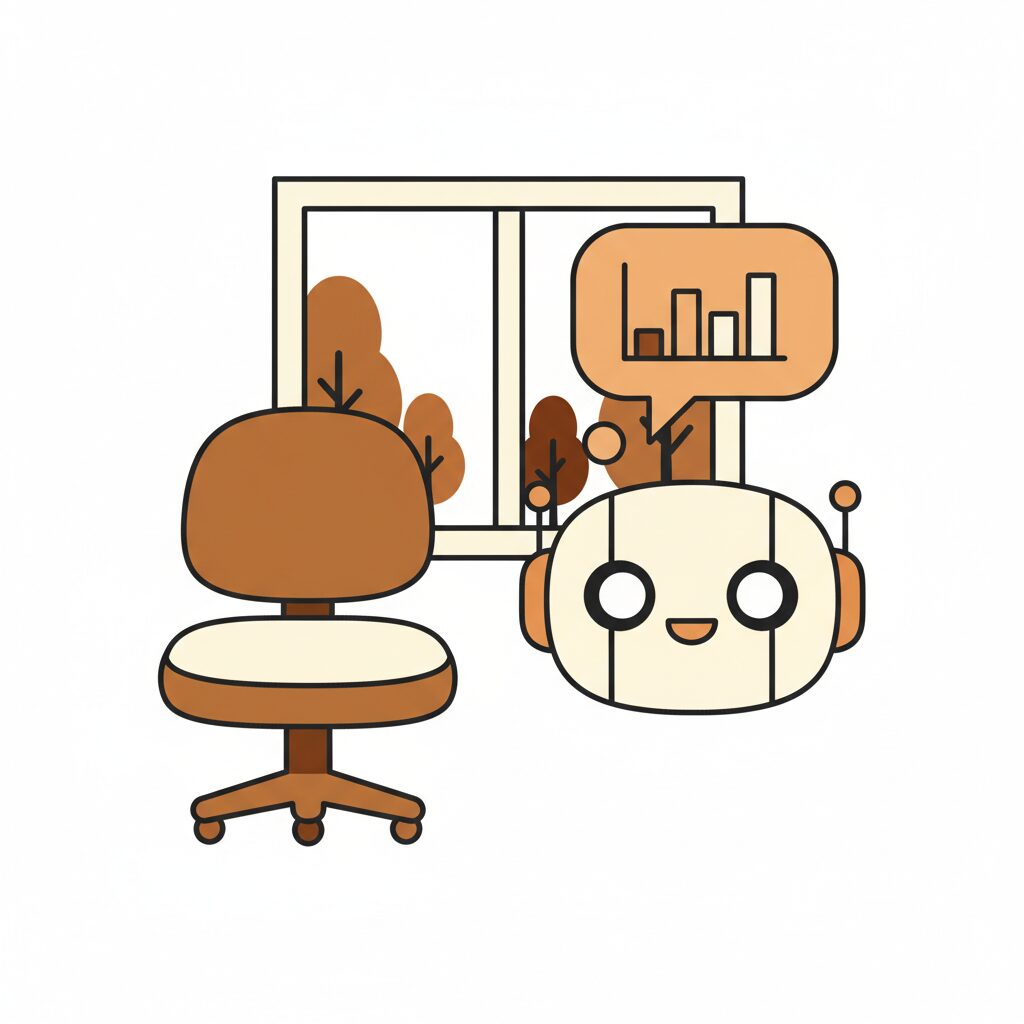 회의실에서 AI 분석 결과를 논의하는 경영진