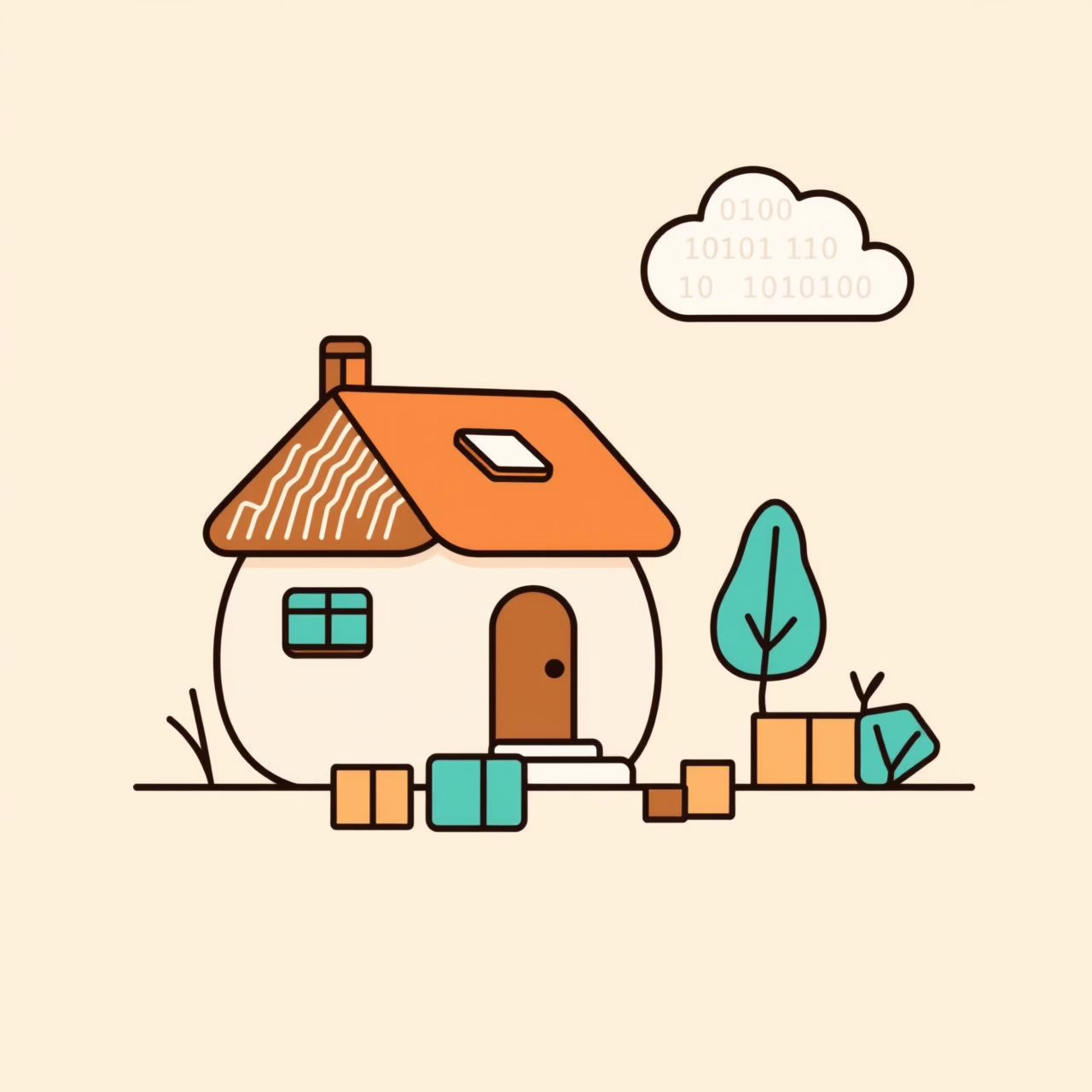 Family collaborating with tech tools in cozy living room setting