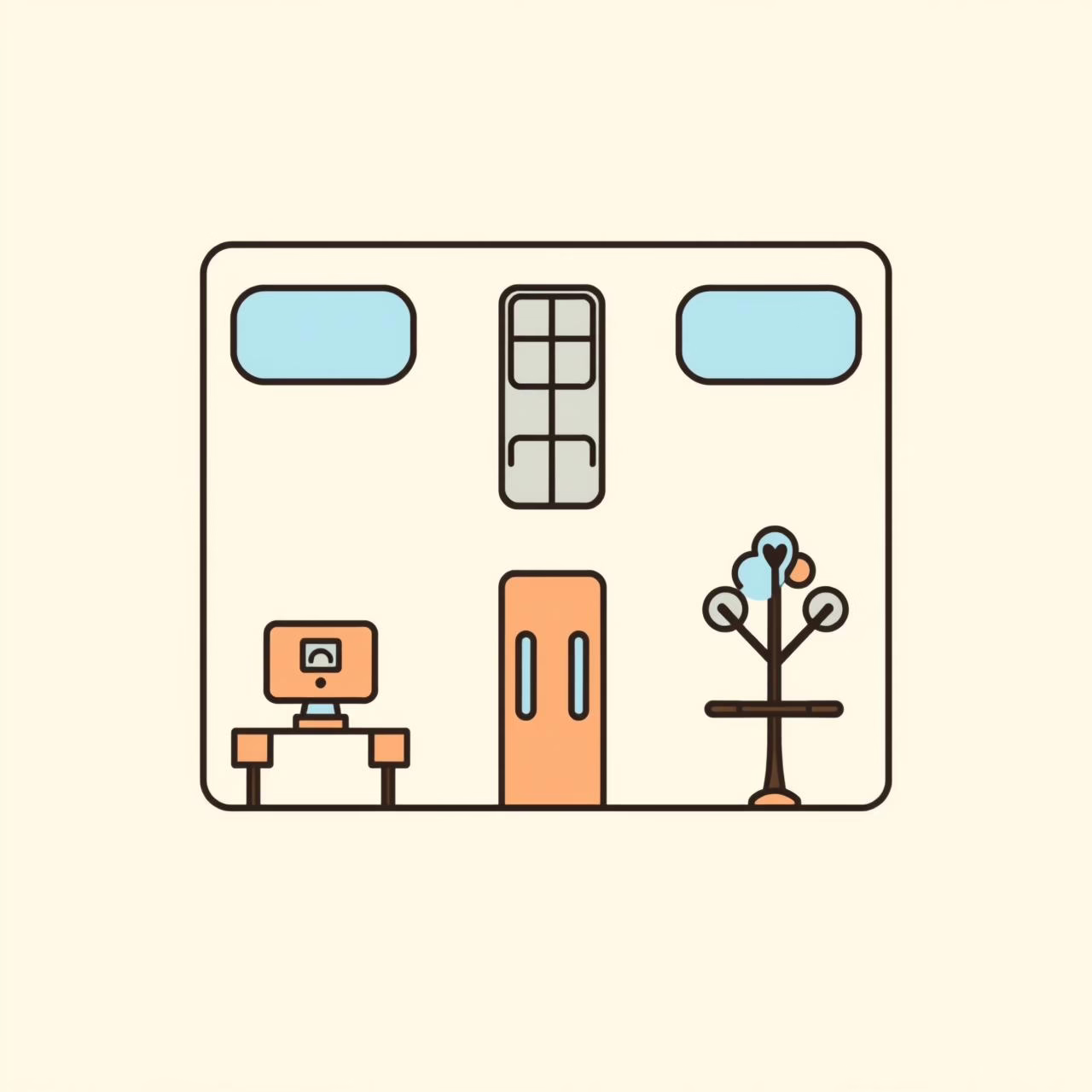 미래 사무실의 훈련 스튜디오와 AI 프리 존 공간