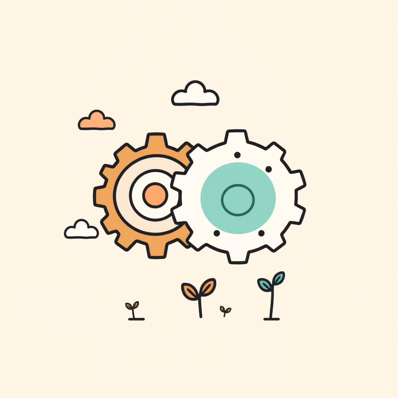 父と娘が公園で笑いながら遊ぶ様子、AIと人間の協調を象徴する温かい光景