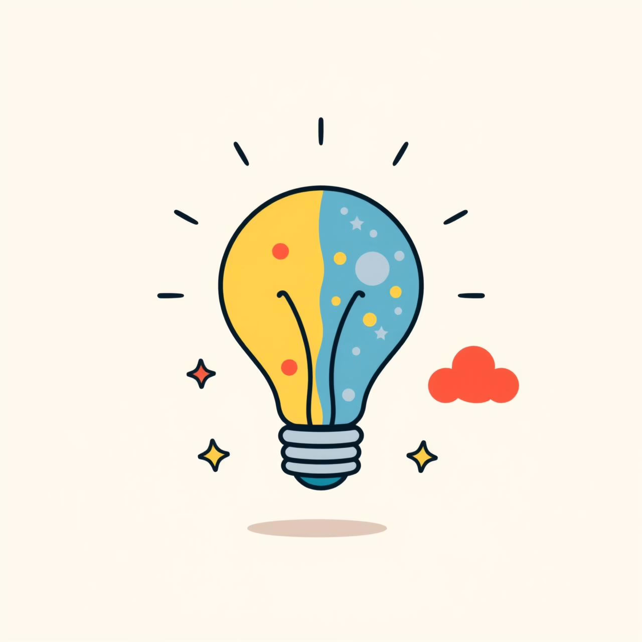 아이가 TV 화면에 생성된 상상의 배경을 보며 환하게 웃는 모습