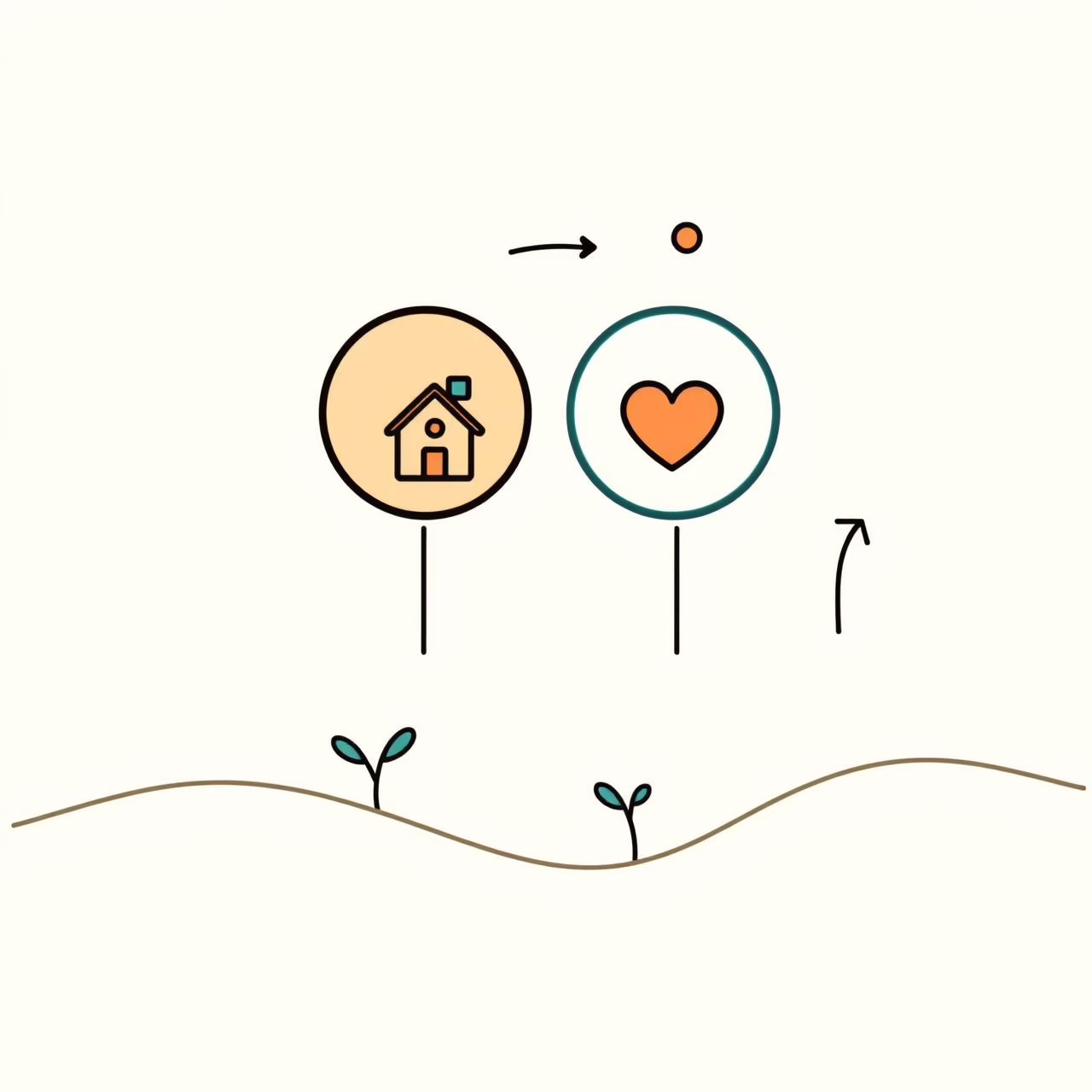 가족이 AI 기술과 함께 웃으며 소통하는 따뜻한 모습