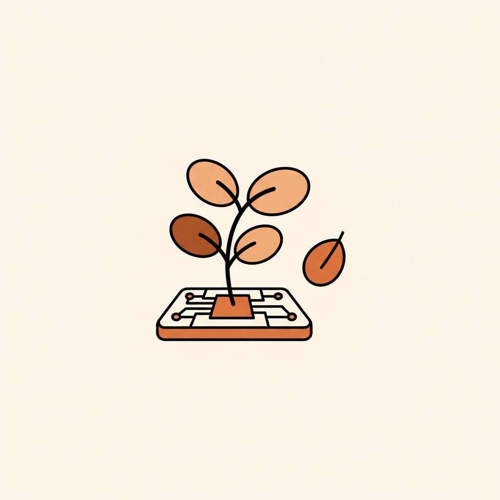 Padre reflexionando sobre tecnología y futuros