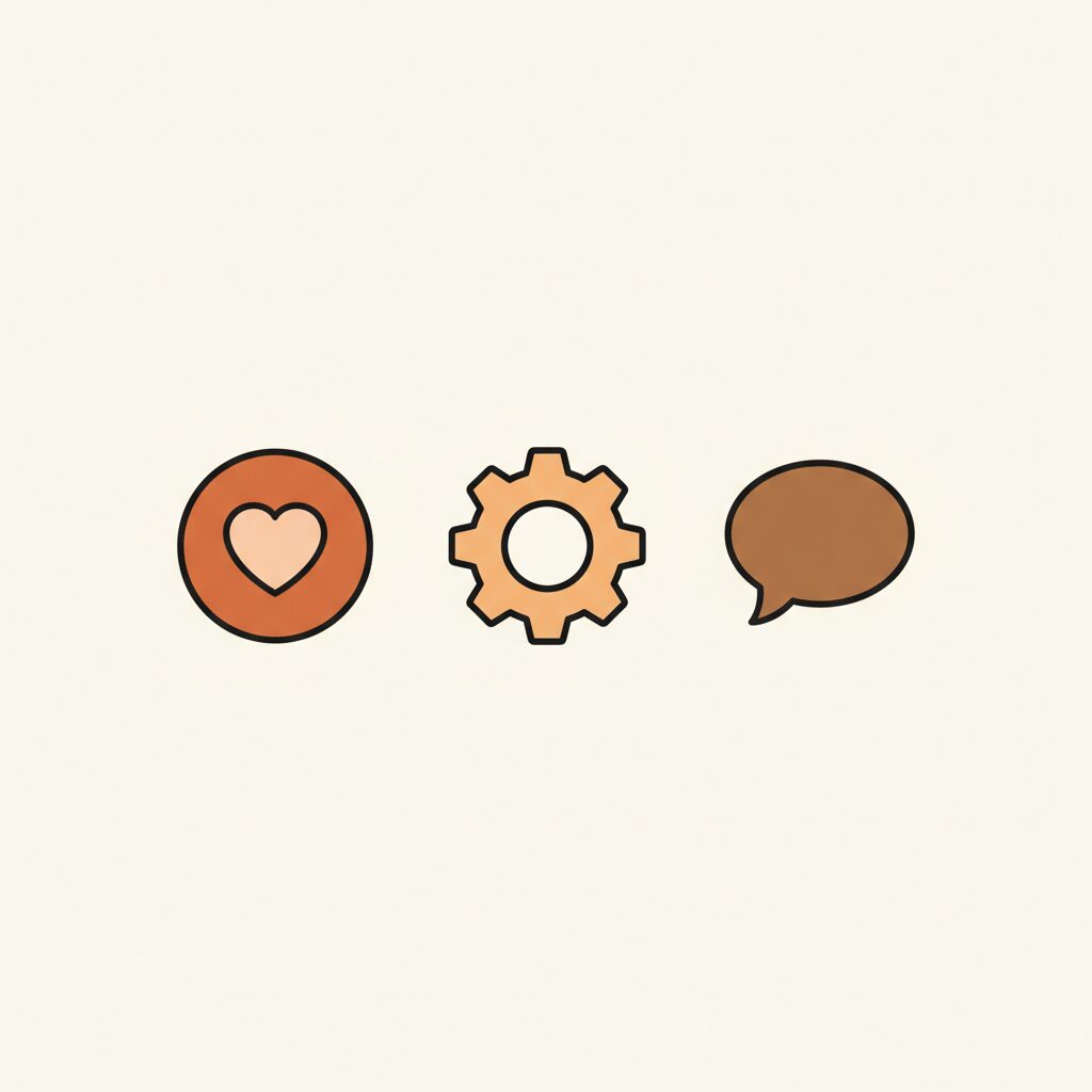 Icônes de sécurité numérique pour la famille