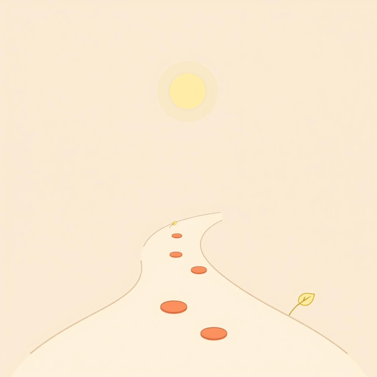 Cha và con ngồi suy ngẫm về tương lai trước khung cảnh thiên nhiên