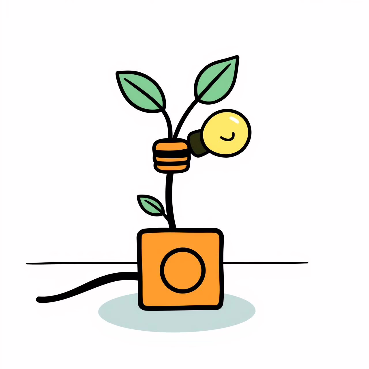 Criança criando solução inventiva com materiais simples