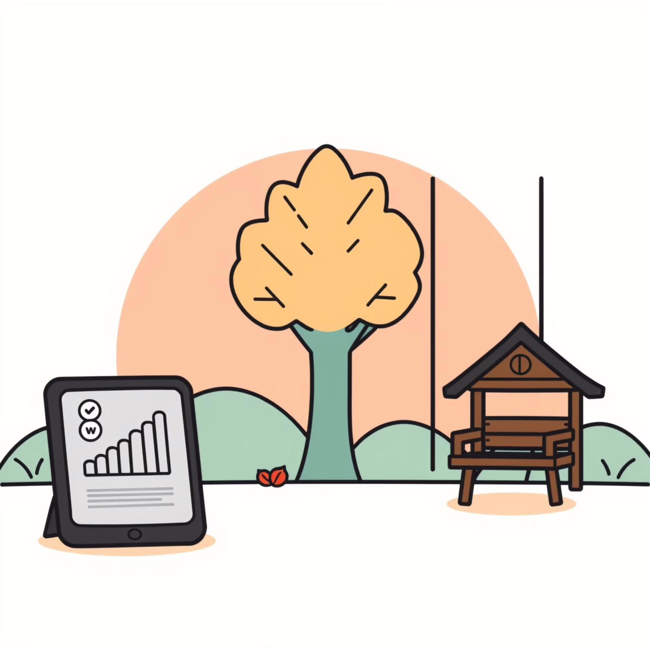 Parent and child exploring digital world on tablet together