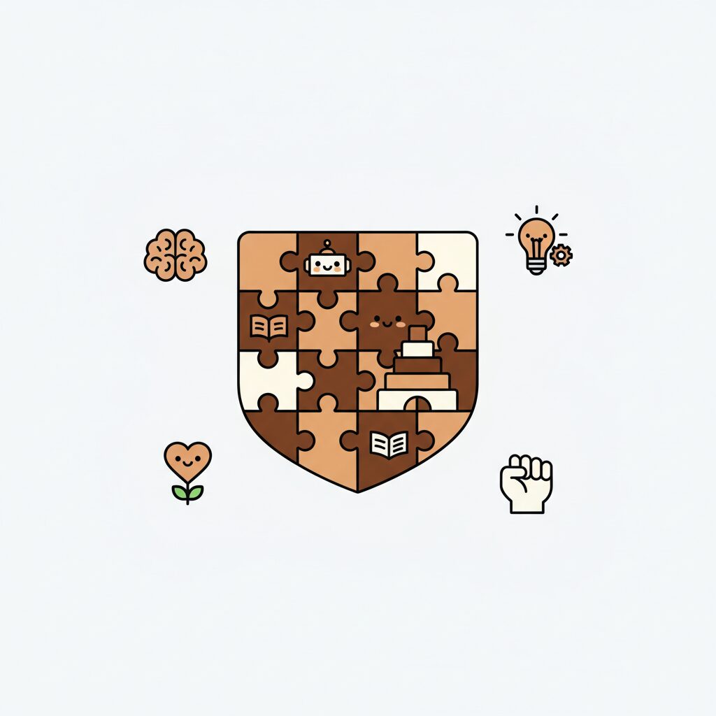 Family cooking together with tablet showing recipe