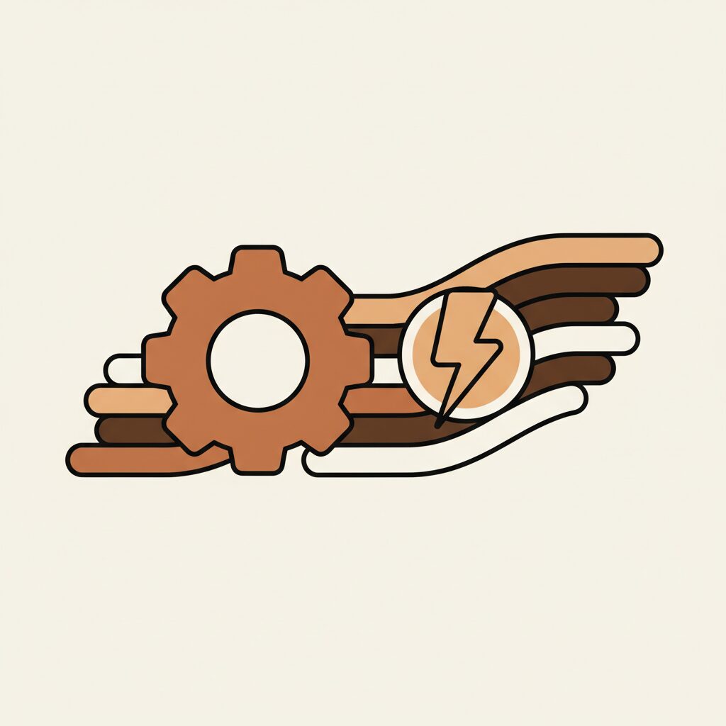 아이가 태블릿으로 3D 우주선 모델을 만들며 집중하는 모습