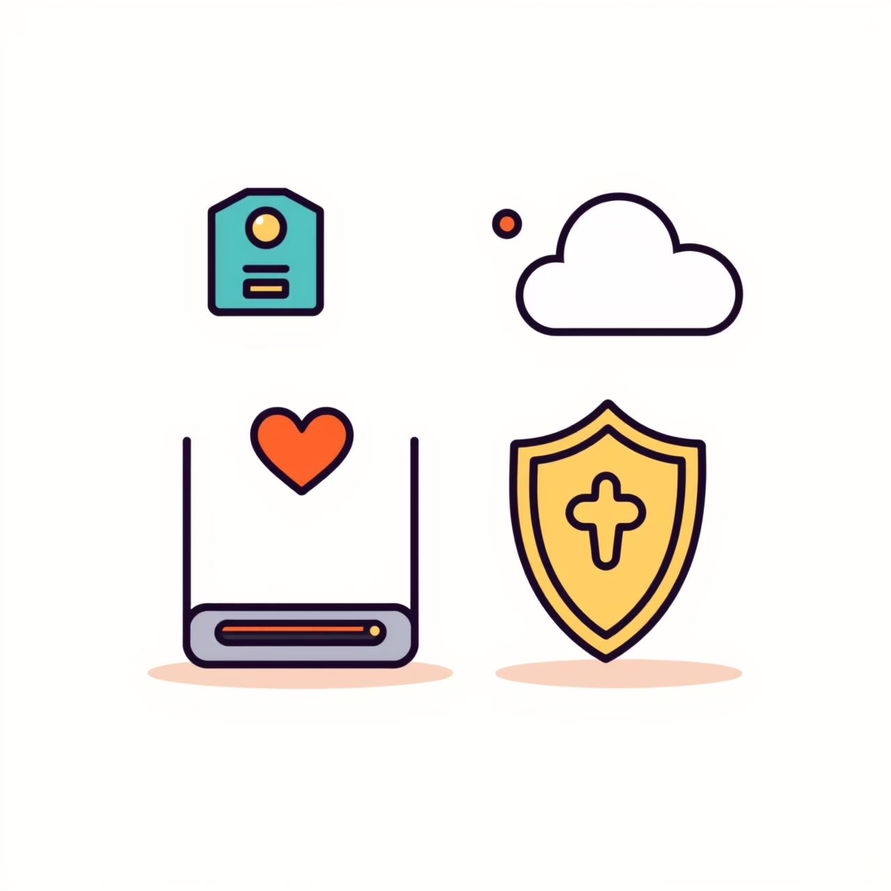 家族でデータ保護について話し合う様子