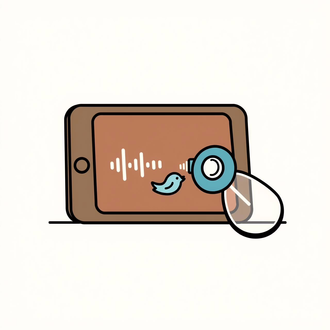 Parent and child interacting with tablet