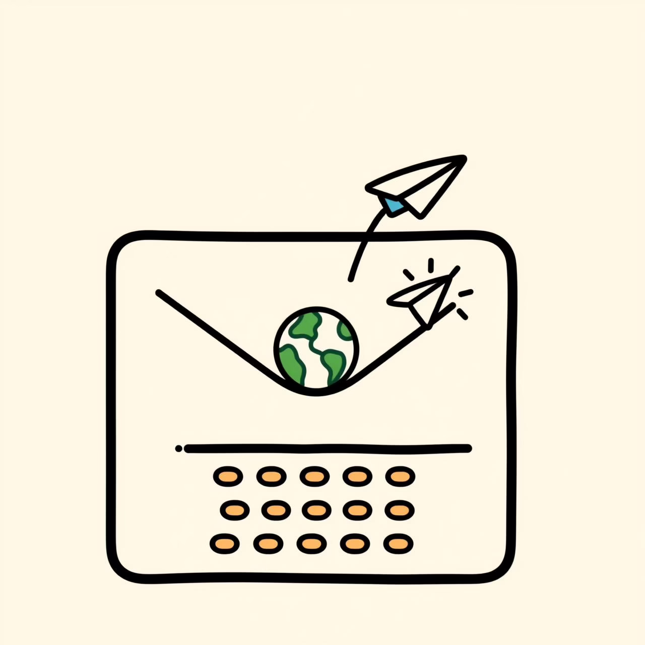 Enfant rêveur devant carte du monde, idées de voyages