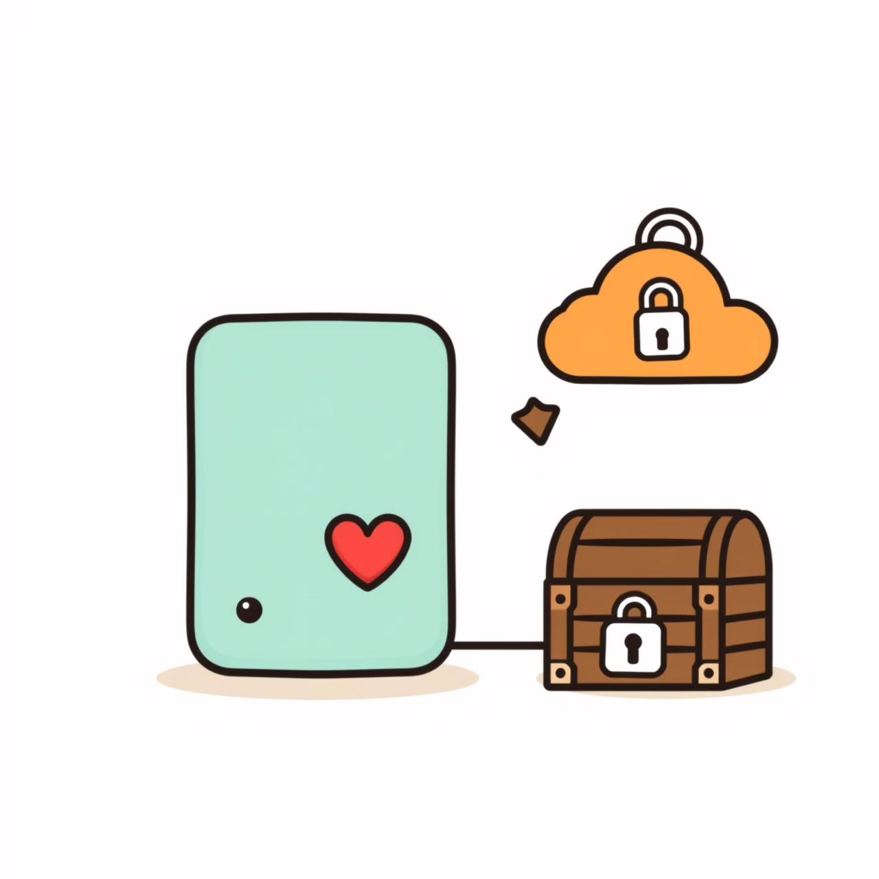 Disco duro externo con fotos familiares impresas alrededor