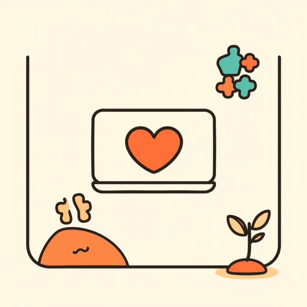 Dad and daughter strolling leafy sidewalk after school, vibrant sky overhead