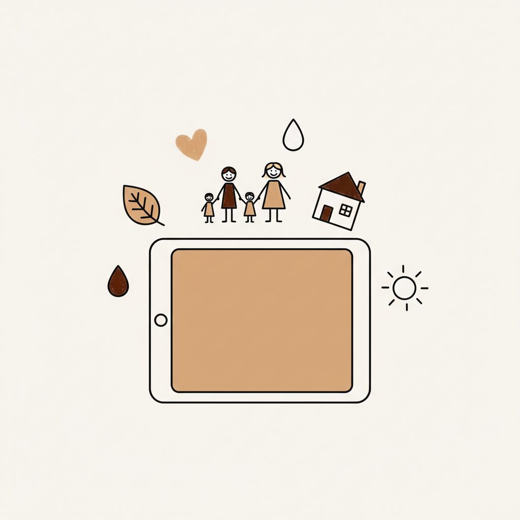 Padre e hija disfrutando juntos con una tableta