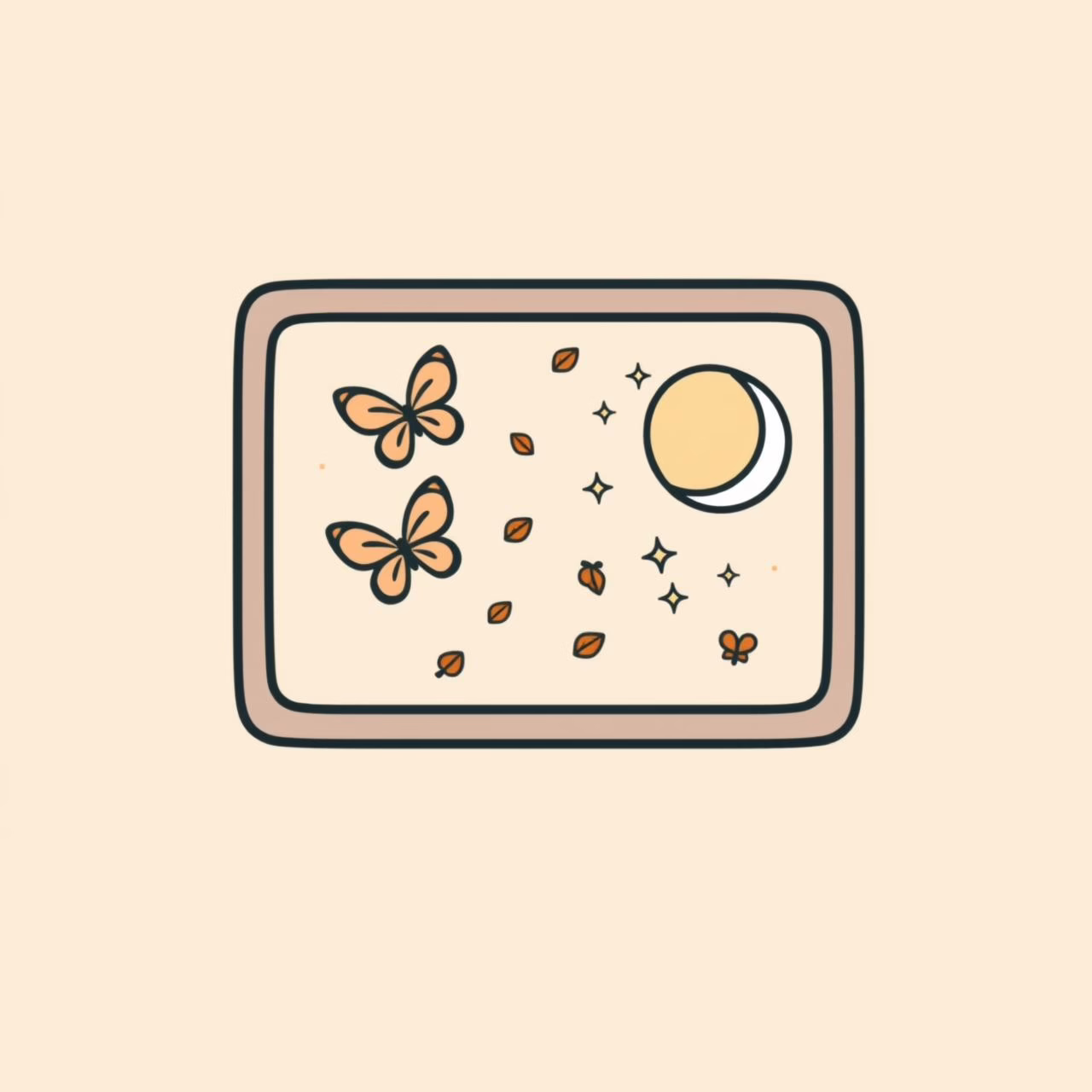 Enfant ajoutant des stickers à une image d'écran imprimée