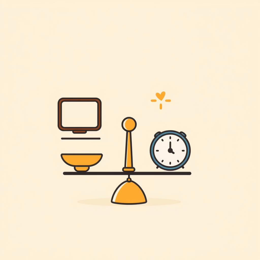 公園でタブレットを使いながら会話する親子、デジタルと自然の調和