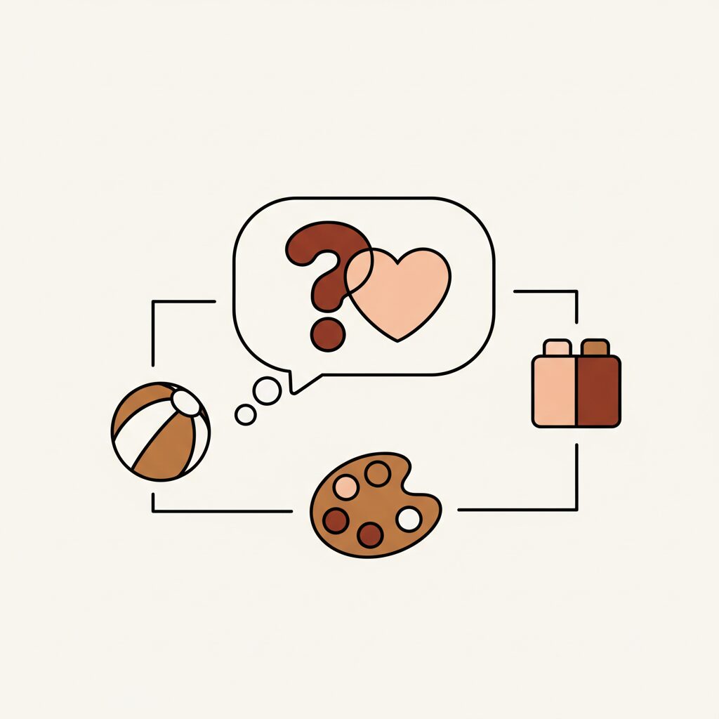 padres e hijos conversando