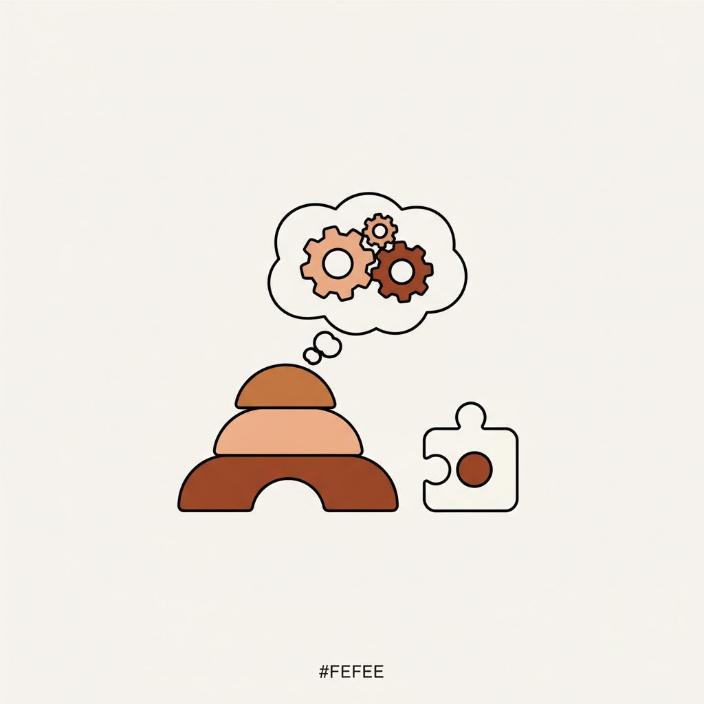 niño resolviendo rompecabezas