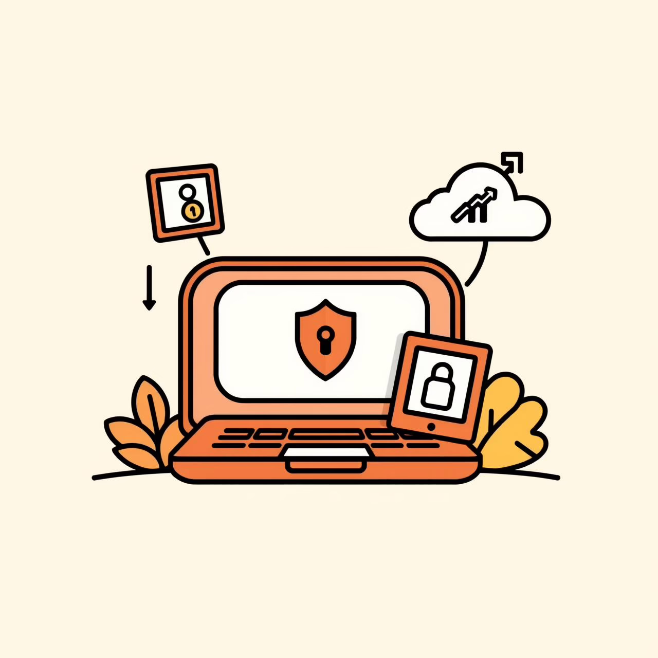 Người cha cùng con gái nhỏ học cách bảo vệ dữ liệu trên máy tính tại nhà