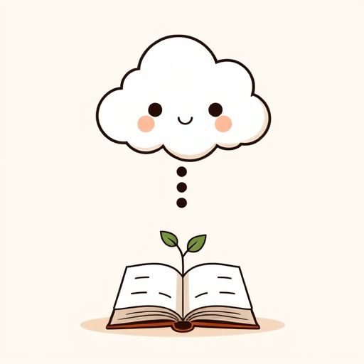 Ayah dan anak belajar bersama dengan teknologi AI